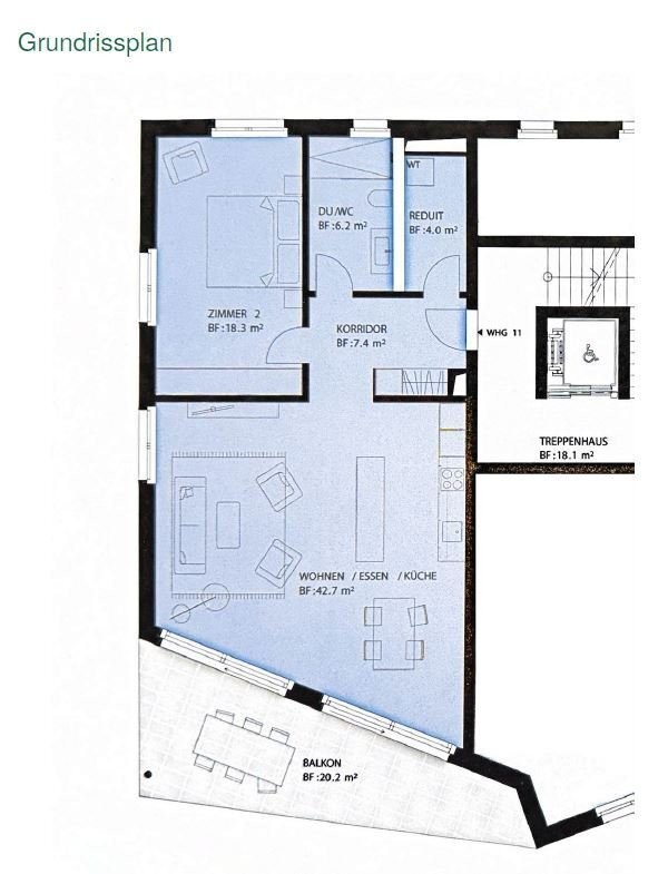 Appartement de 2 ½ pièces