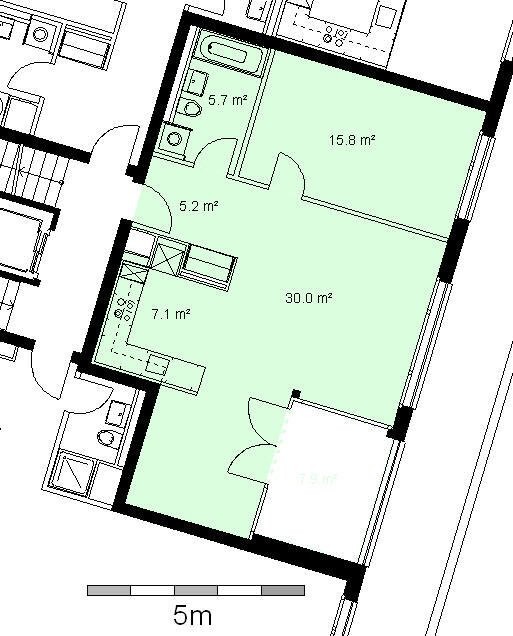 Appartamento di 2 ½ locali, foto 7 di 7