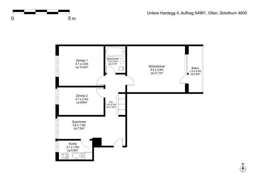 Appartamento di 3 ½ locali, foto 9 di 9