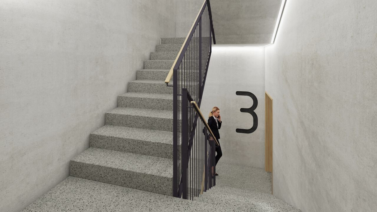 795m² office