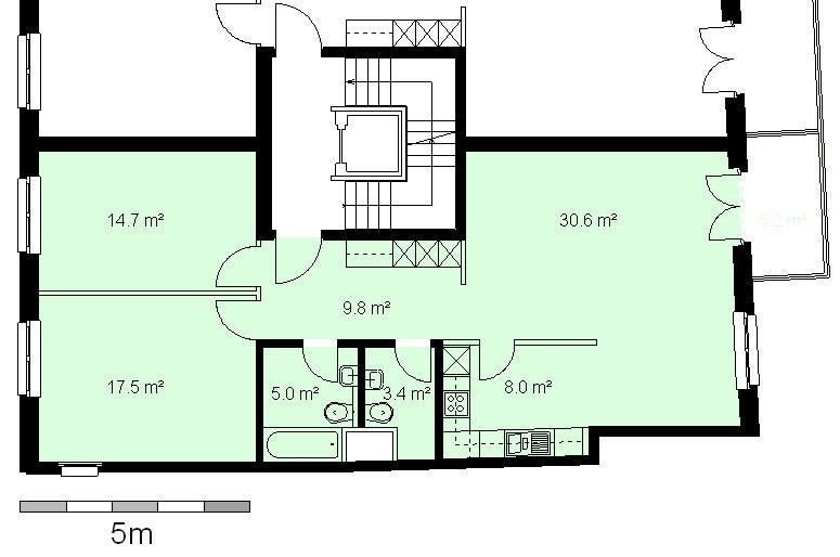 3 ½ rooms apartment