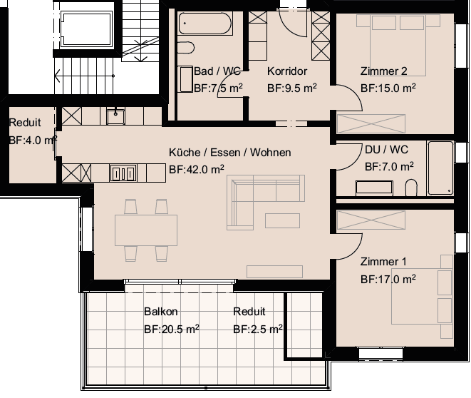 Appartamento di 3 ½ locali, foto 3 di 3