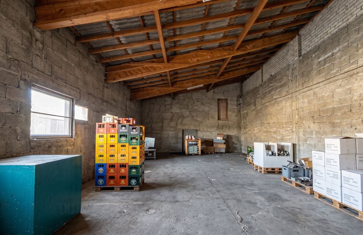 185m² storage room
