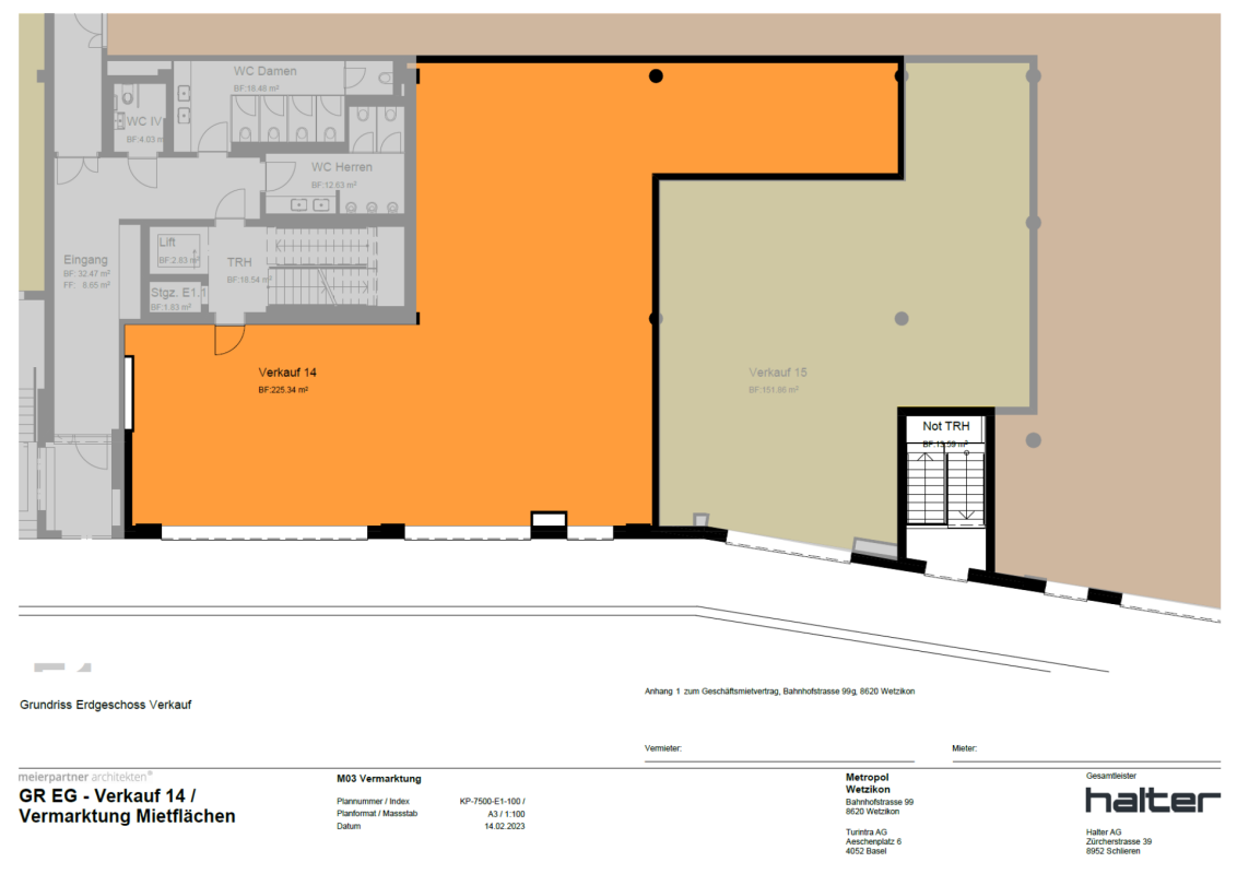 225m² commercial