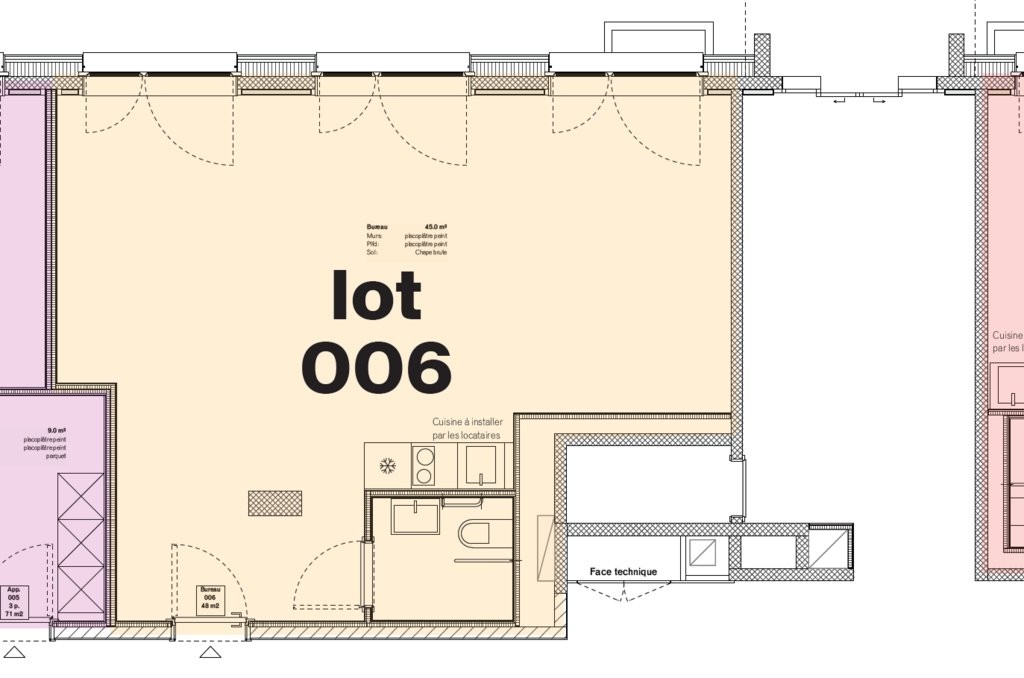 Ufficio di 48m², foto 3 di 4