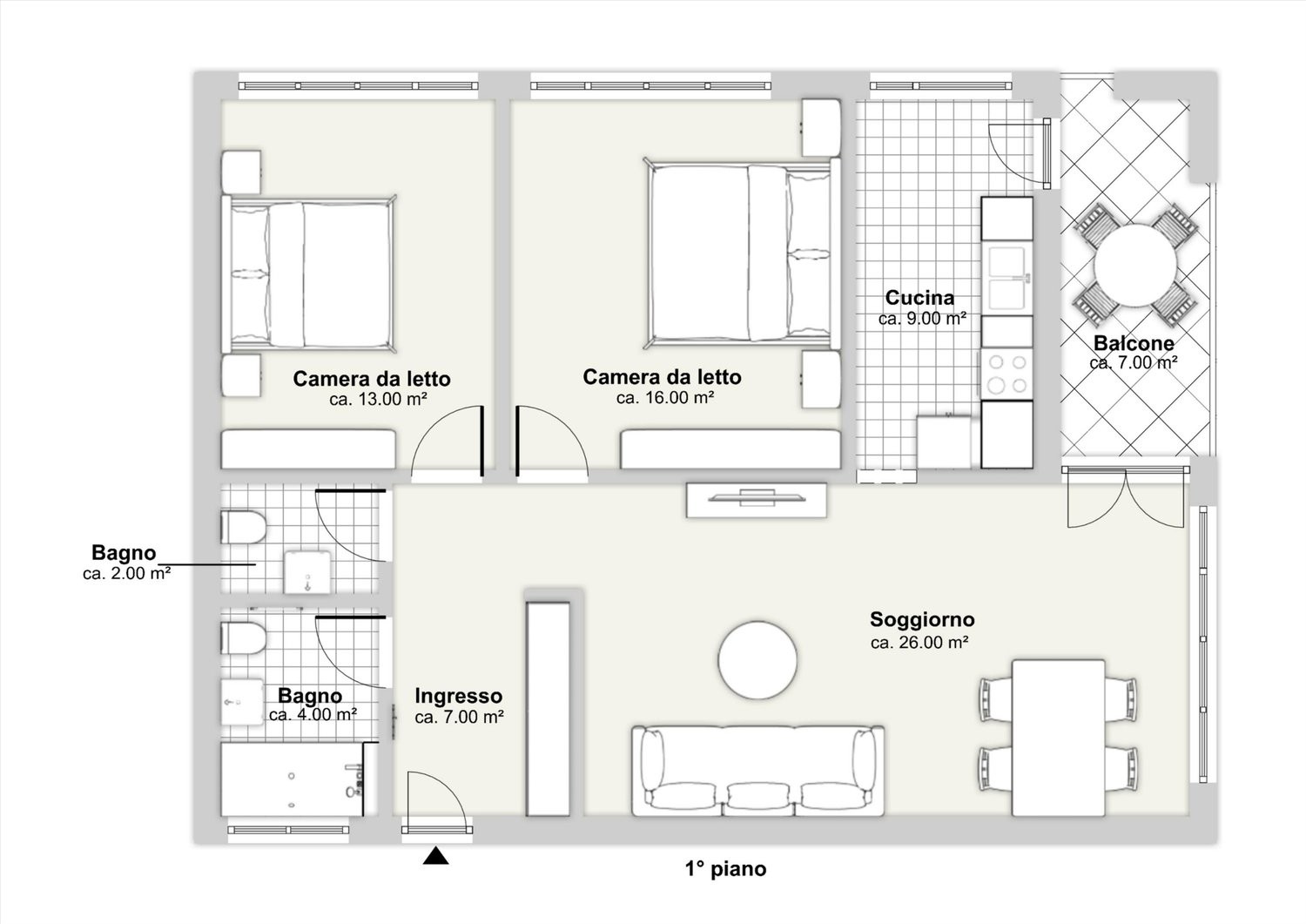3 ½ rooms apartment, foto 9 di 9