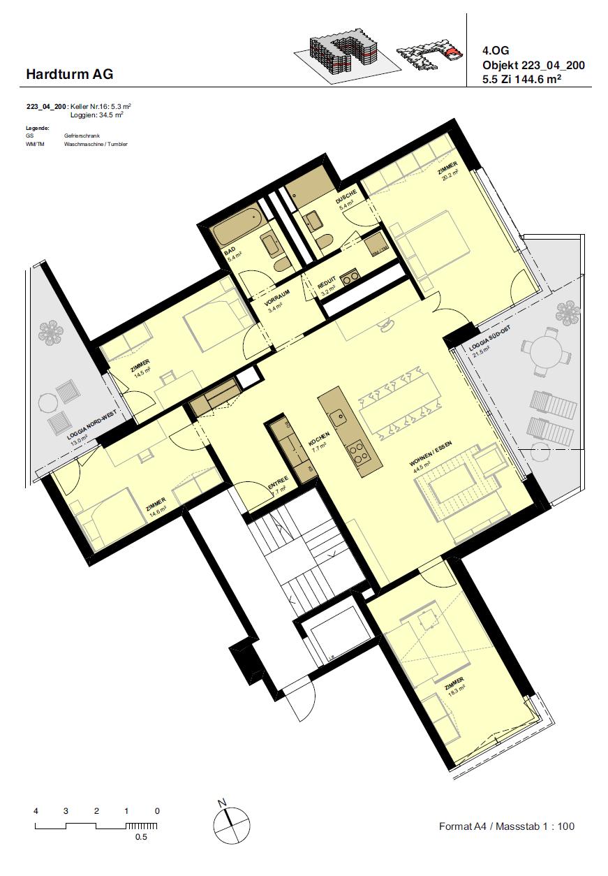 Appartamento di 5 ½ locali