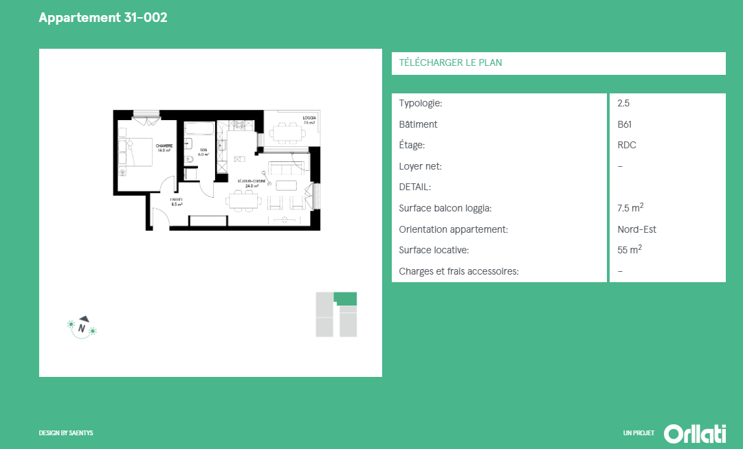 Appartamento di 2 ½ locali, foto 4 di 4