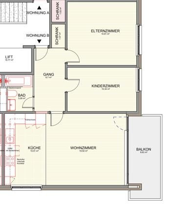 Appartamento di 3 ½ locali