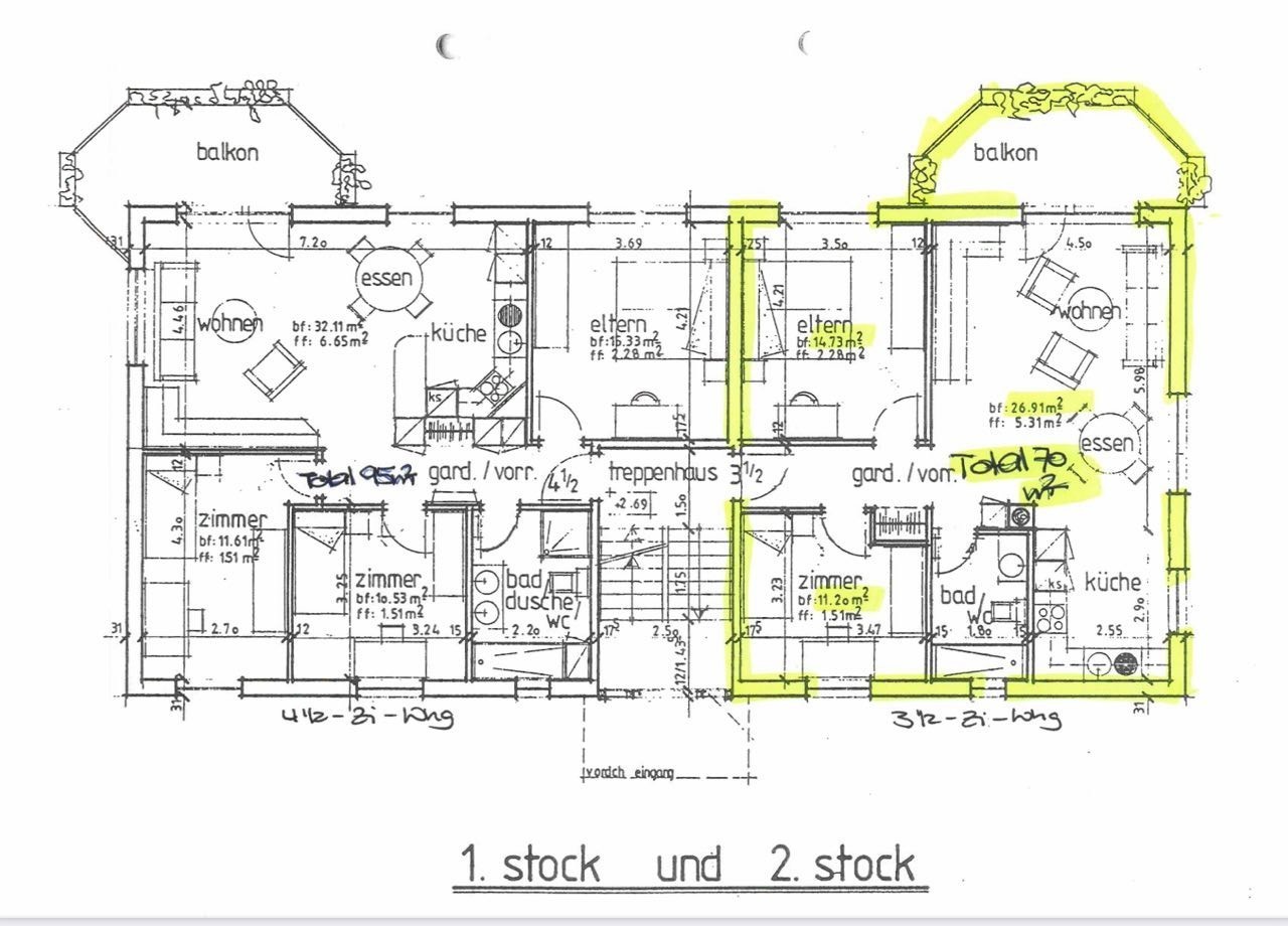 3 ½ rooms apartment