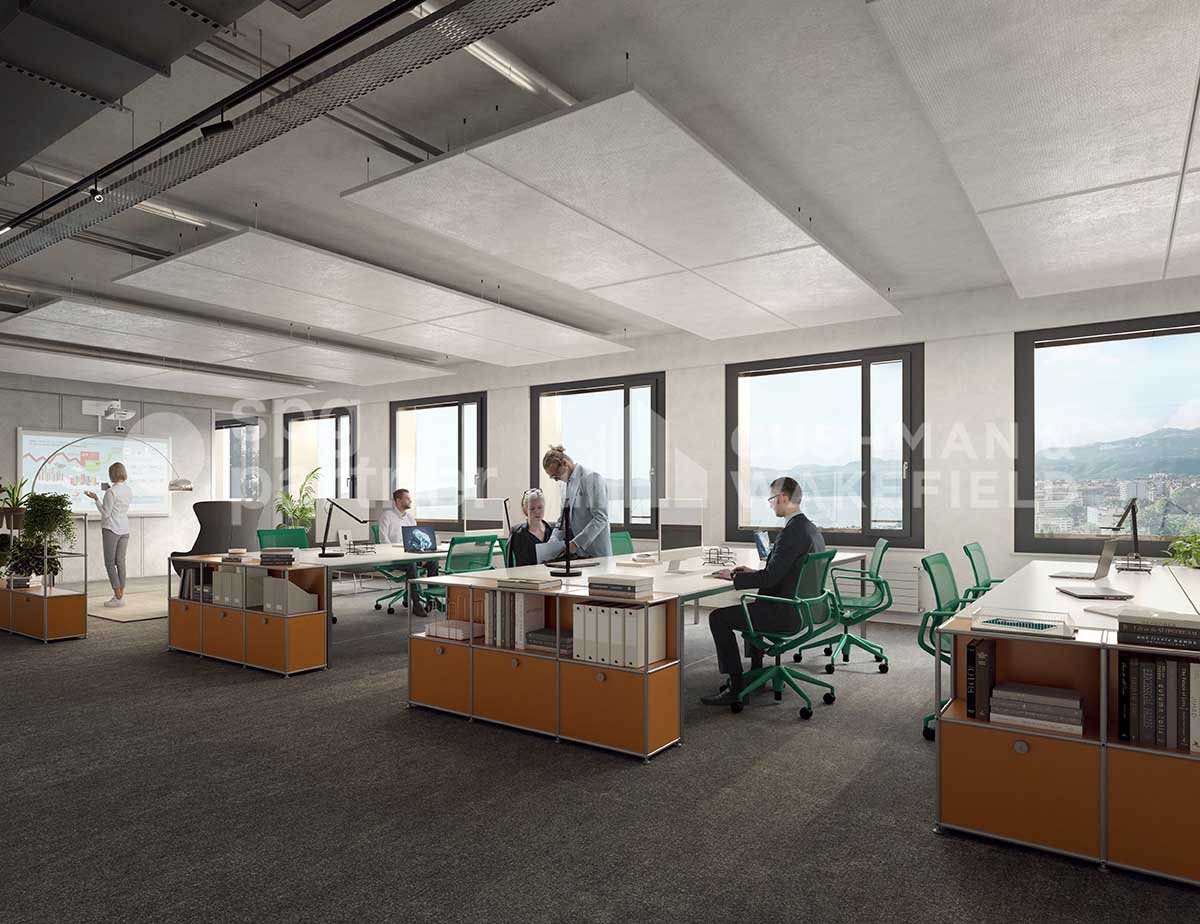 200m² Büro
