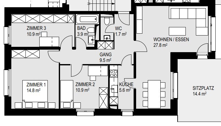 Appartamento di 4 ½ locali, foto 8 di 8