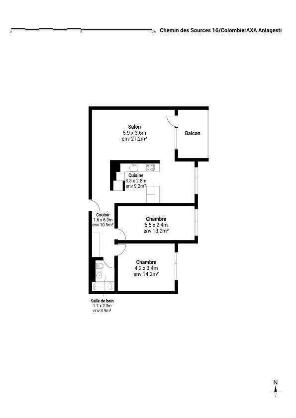 appartamento di 3 ½ locali, foto 9 di 9