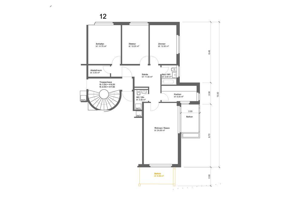 Appartamento di 3 ½ locali, foto 9 di 10