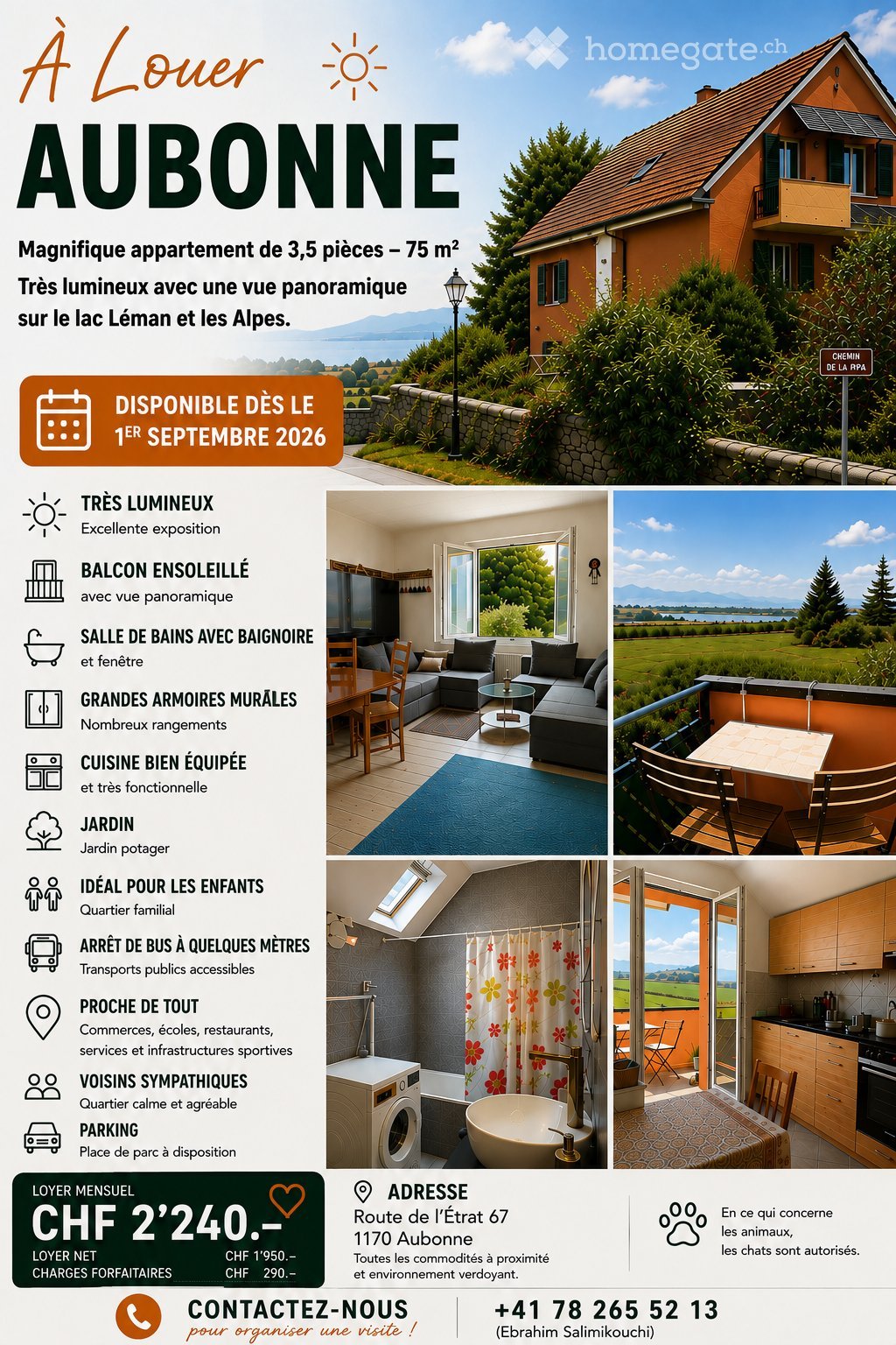 Appartamento di 3 ½ locali