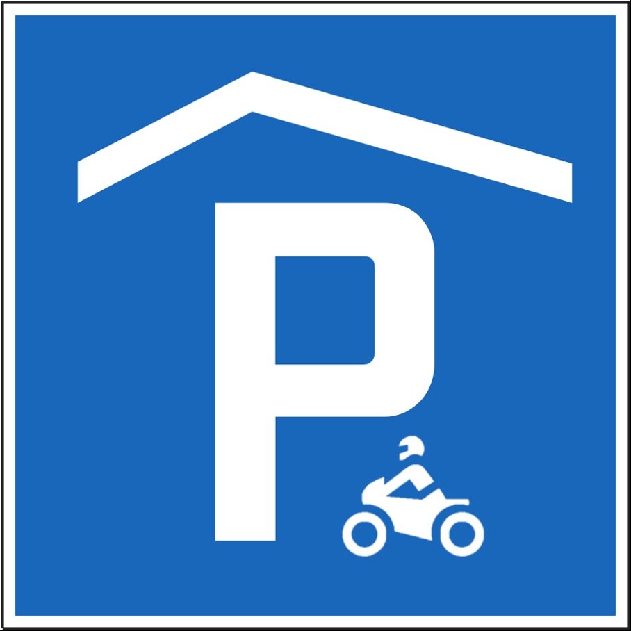Covered bike parking