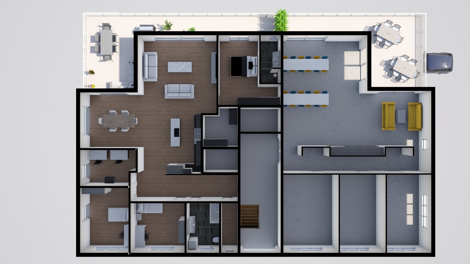167m² office