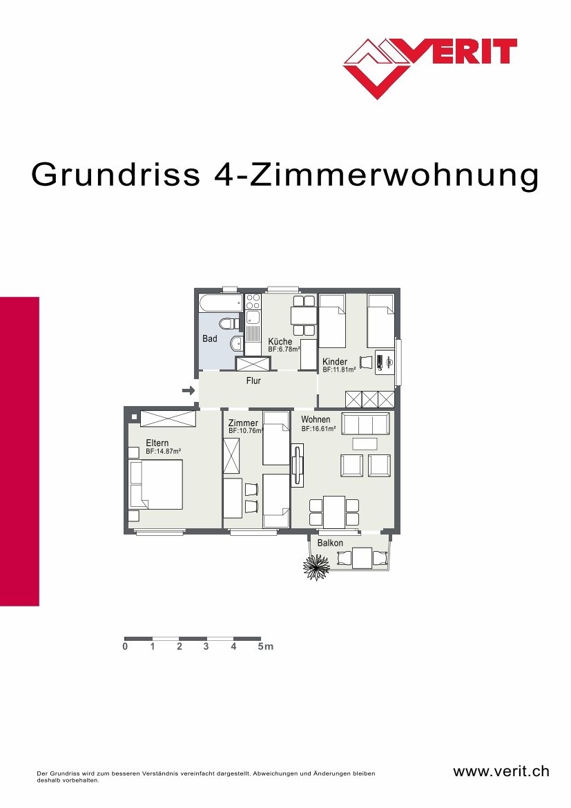 4 rooms apartment