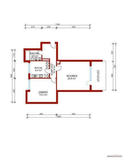 Appartamento di 2 ½ locali, foto 5 di 8