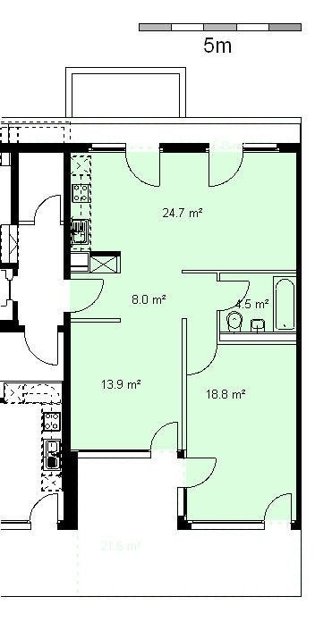 Appartamento mansardato di 3 ½ locali