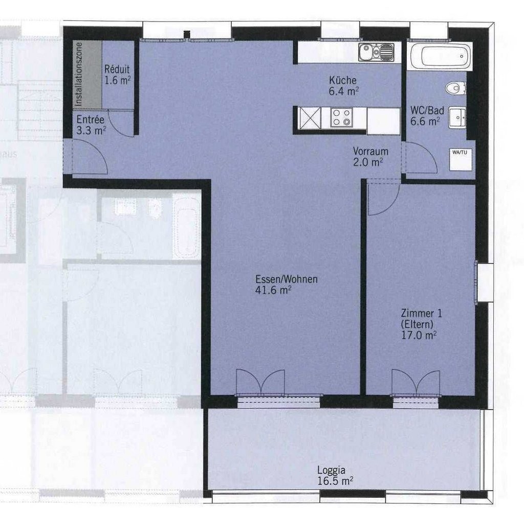2 ½ rooms apartment