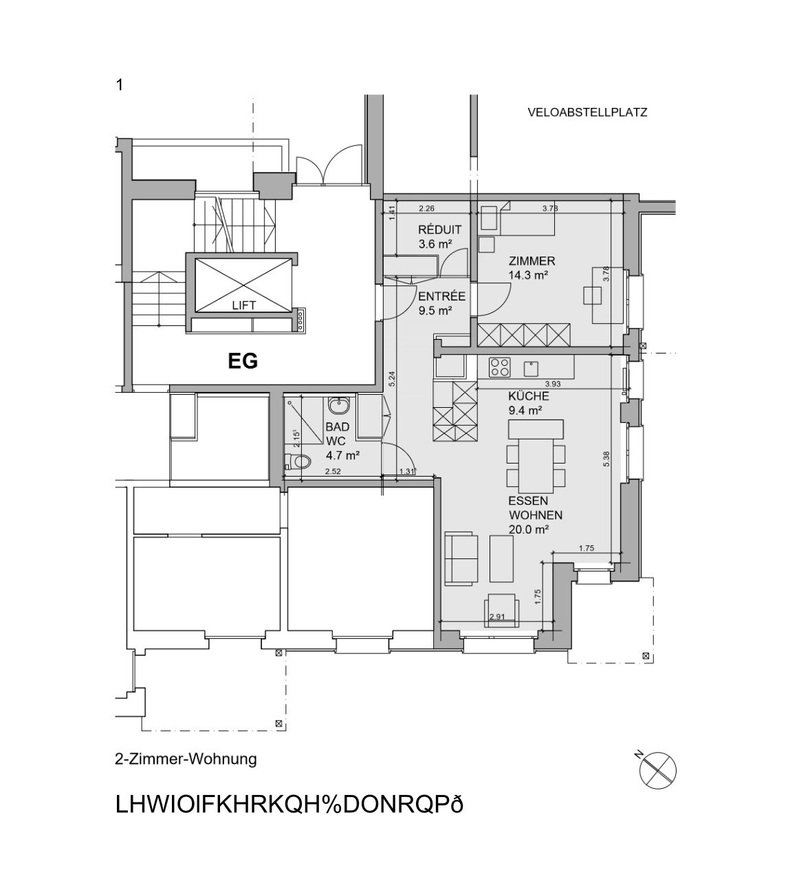 Appartamento di 2 ½ locali