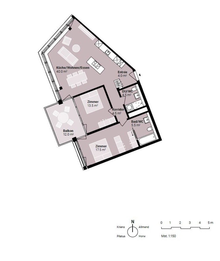 Appartamento di 3 ½ locali