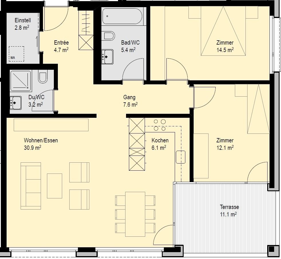 Appartamento di 2 ½ locali, foto 9 di 9