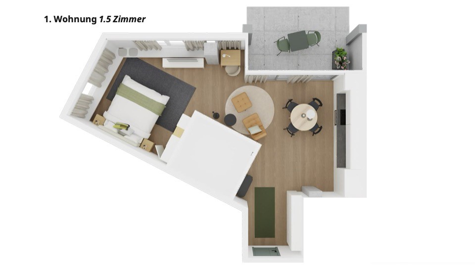 appartamento di 1 ½ locali