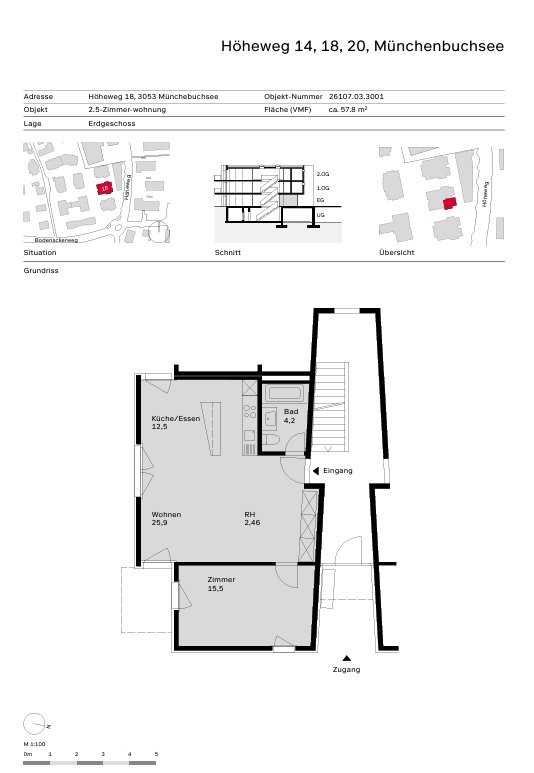 Appartement de 2 ½ pièces