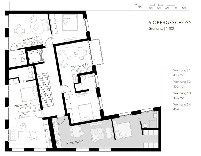 2 ½ rooms apartment