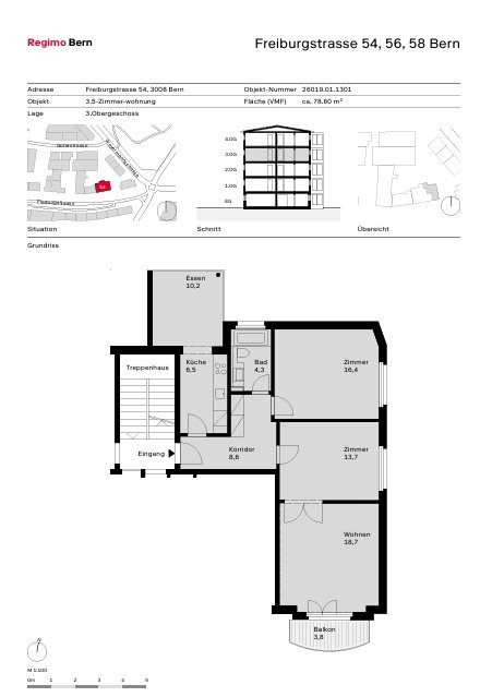 Appartamento di 3 ½ locali