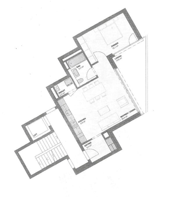 Appartamento di 2 ½ locali