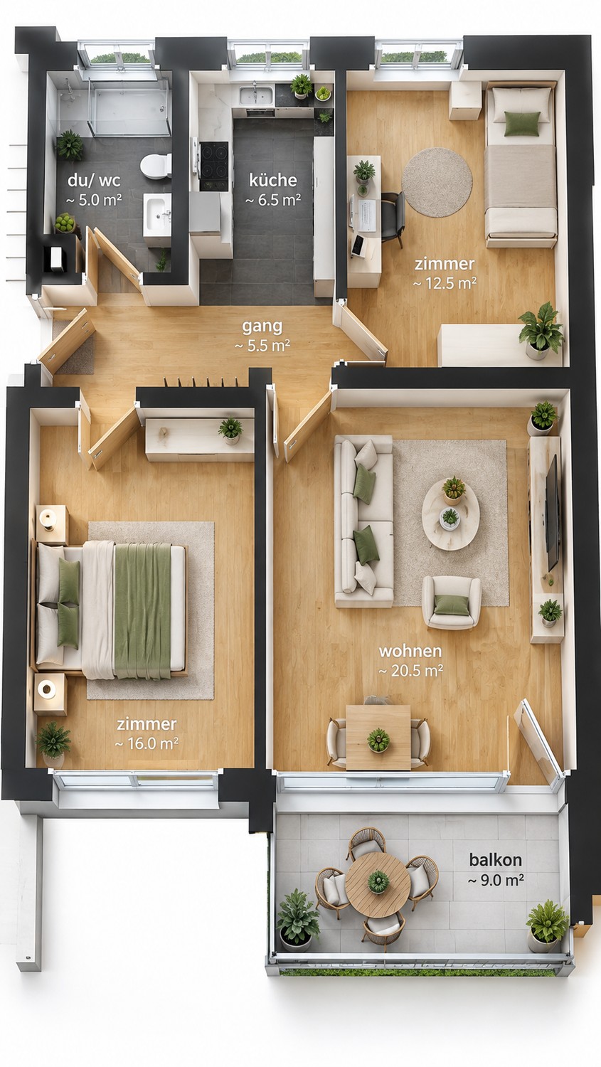 Appartamento di 3 ½ locali, foto 1 di 7
