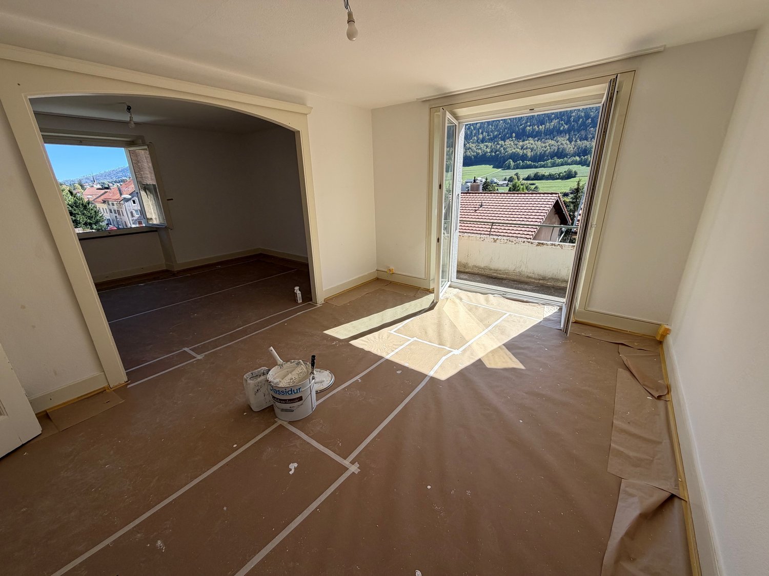 3 rooms roof flat