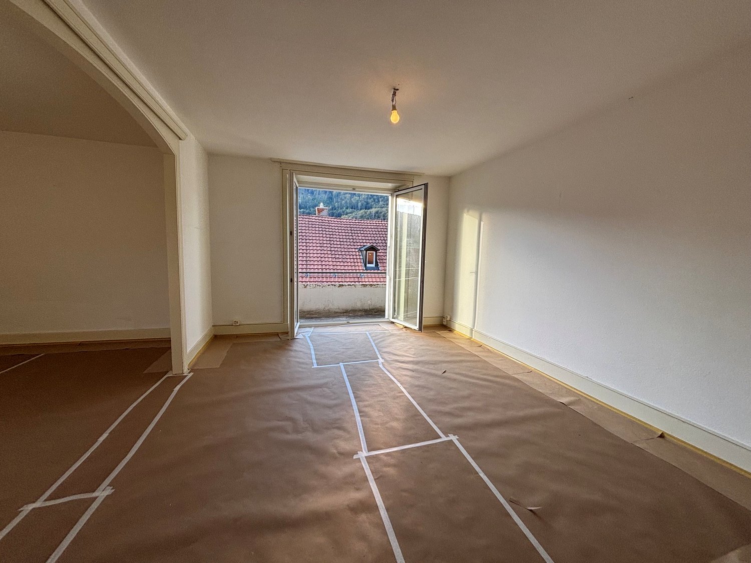 3 rooms roof flat