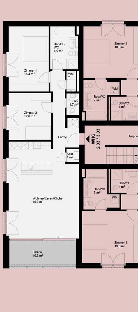 3 ½ rooms apartment