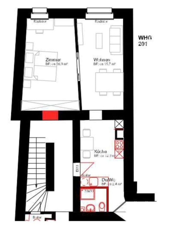 Appartamento di 2 ½ locali, foto 1 di 9