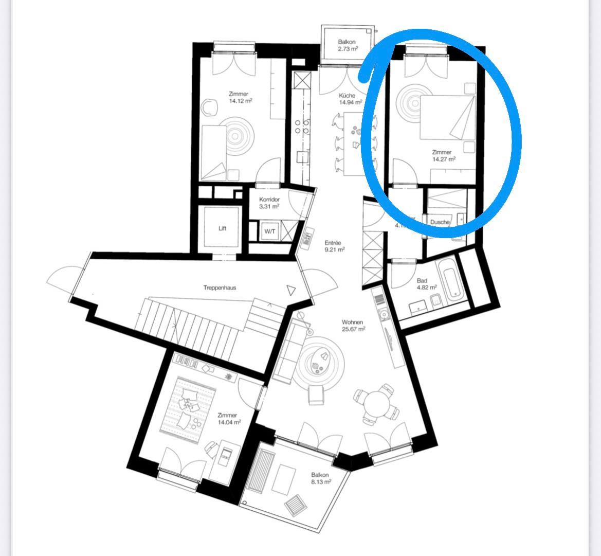 Zimmer in einer WG