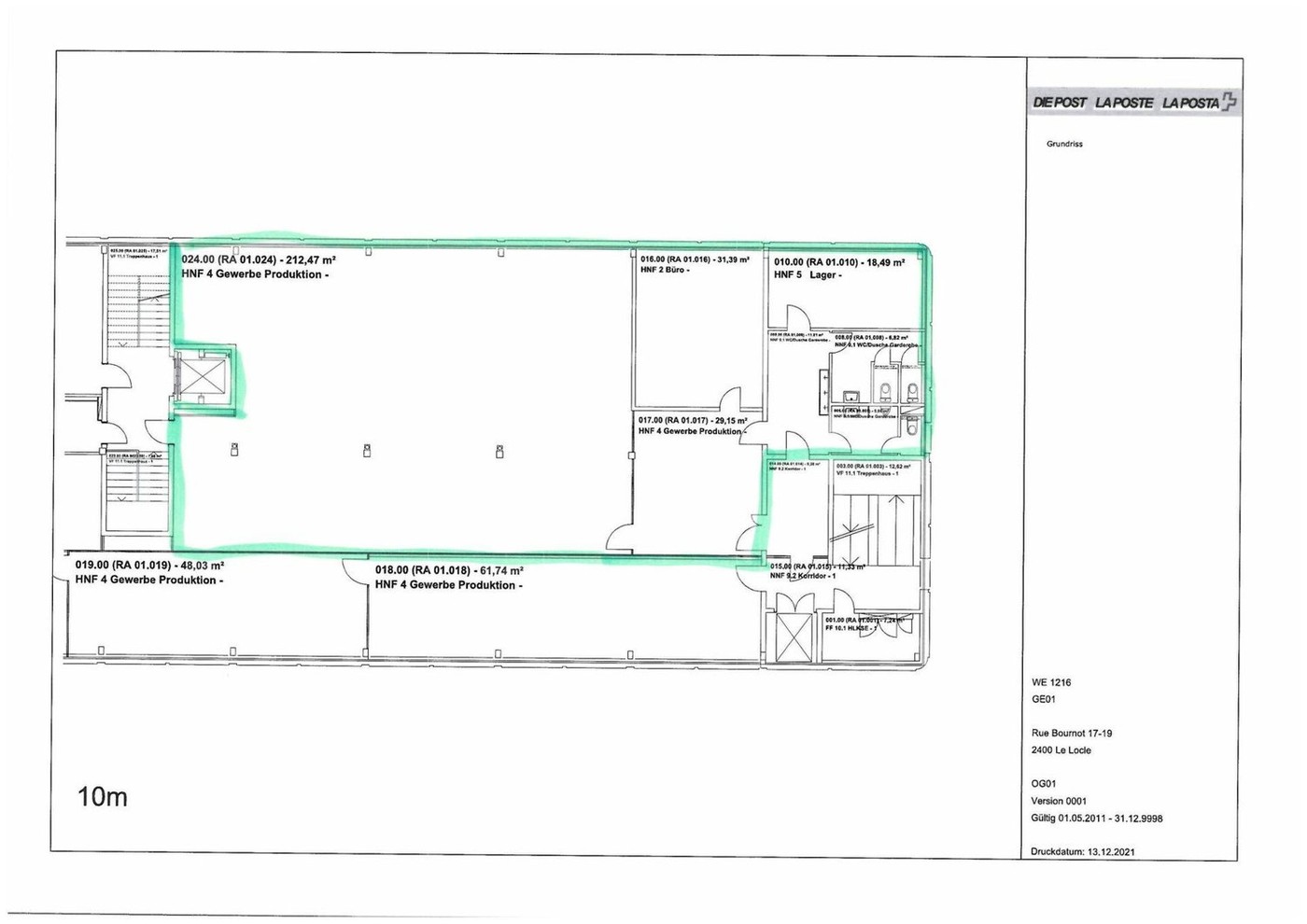 290m² office