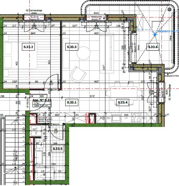 2 ½ rooms apartment