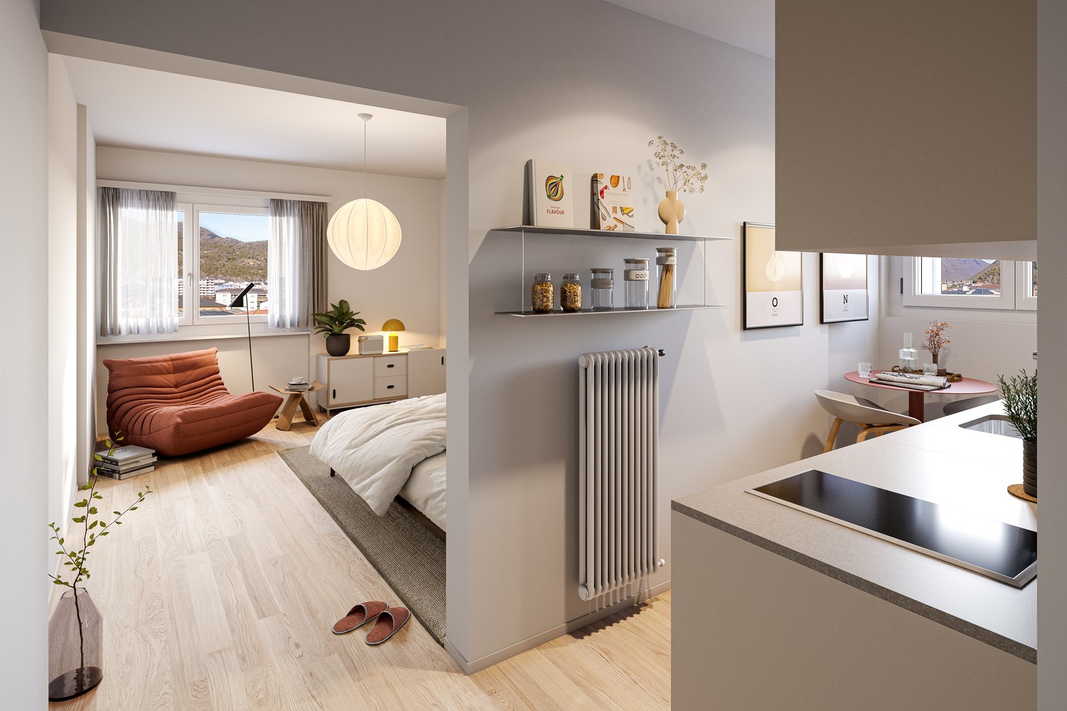 1 ½ rooms studio