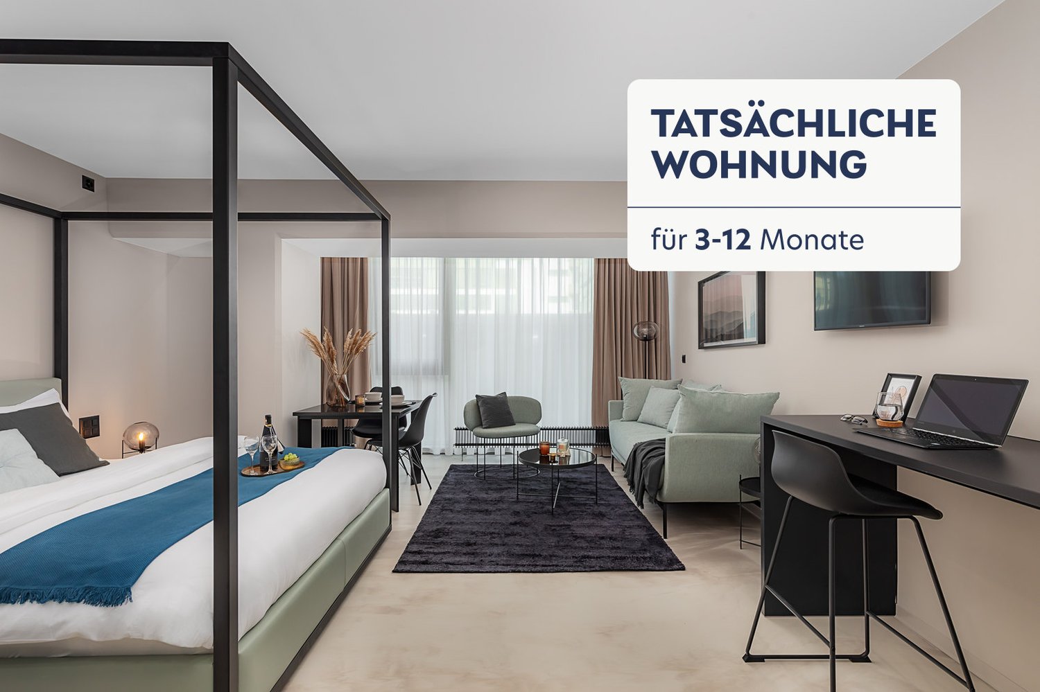 1 room furnished flat, foto 1 di 10