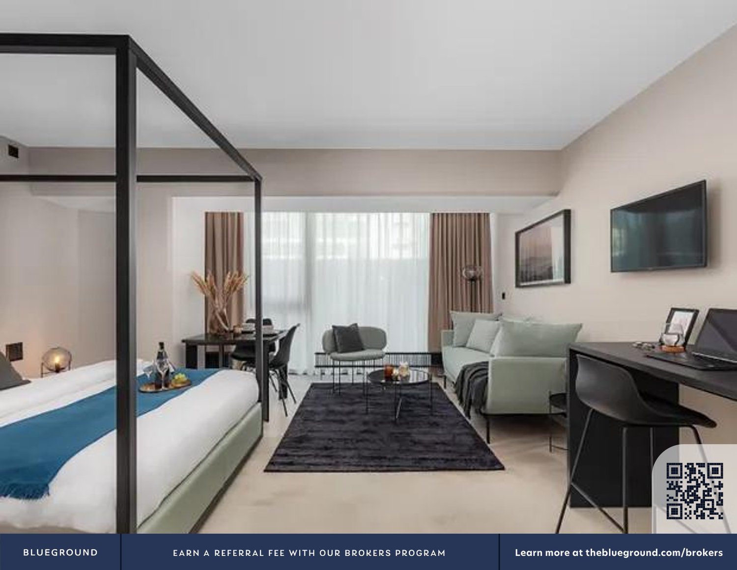 1 room furnished flat, foto 8 di 10