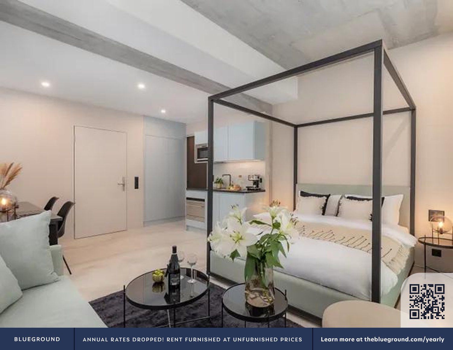 1 room furnished flat, foto 2 di 10