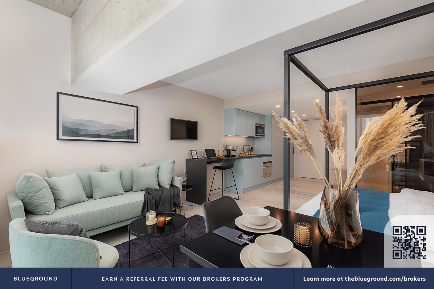 1 room furnished flat, foto 3 di 10