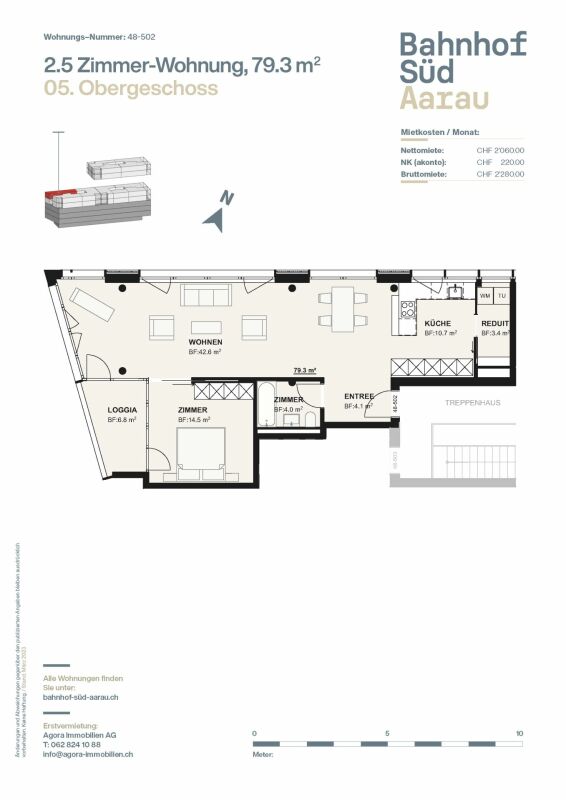 2 ½ rooms apartment