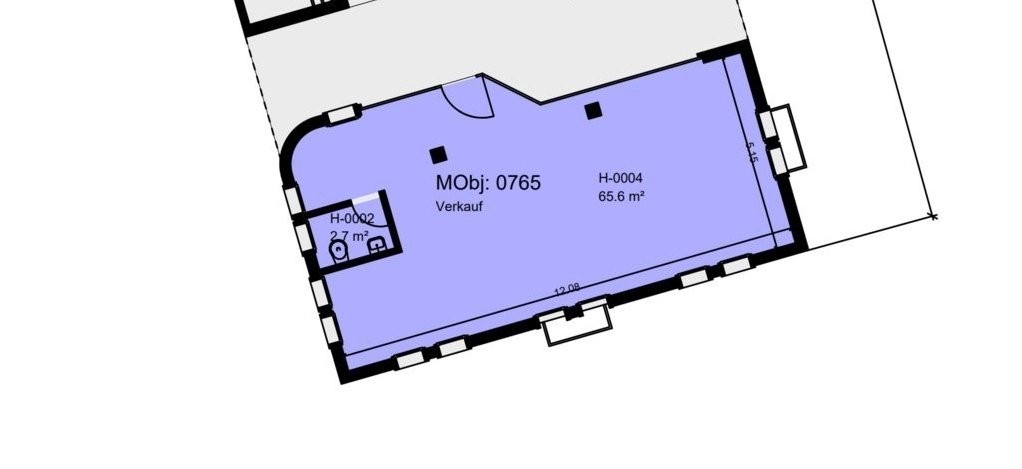 negozio di 68m²