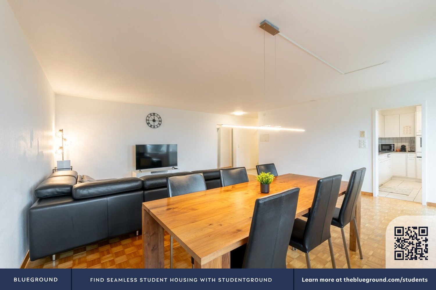 4 rooms furnished flat