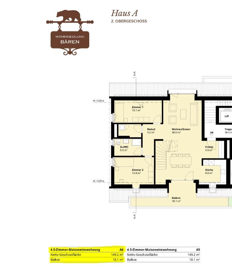 Duplex di 4 ½ locali